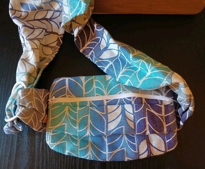 Tekhni Woven Sling Studio Blue/Teal/White/Lavender Leaf Accessories Hip Sack