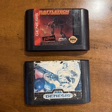 Sega Genesis Battletech & Forgotten Worlds - tested/working 