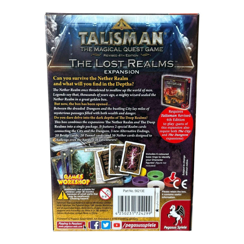 Talisman Revised 4th Edition: The Lost Realms Expansion Board Game (Complete) 🐙 - Image 2 of 4