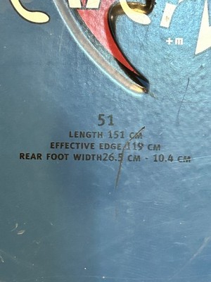 Vintage Morrow Revert +M Blue Snowboard 151cm Original Bindings