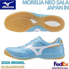 MIZUNO Futsal Shoes MORELIA SALA JAPAN IN Unity Sky Blue/White Q1GA260225 2026