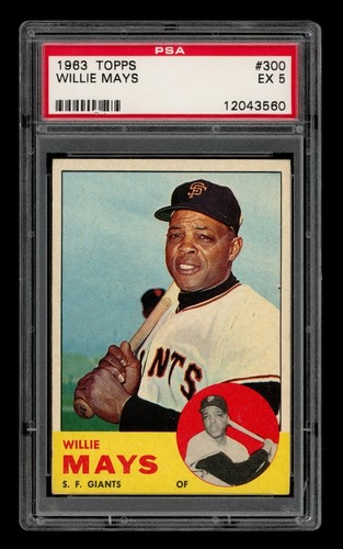 1963 Topps Set-Break #300 Willie Mays PSA 5 EX