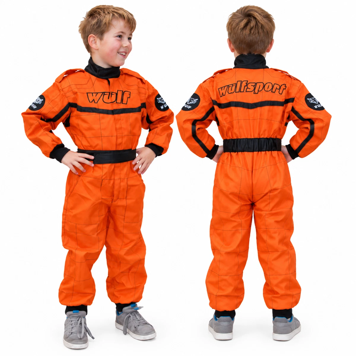 Kids balance bike suit  XXS Age 2-3 orange Wulfsport cycling off road overalls