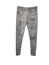 Zella Ankle Leggings Gray Tie Dye Regular Fit Stretch Women's Size Small