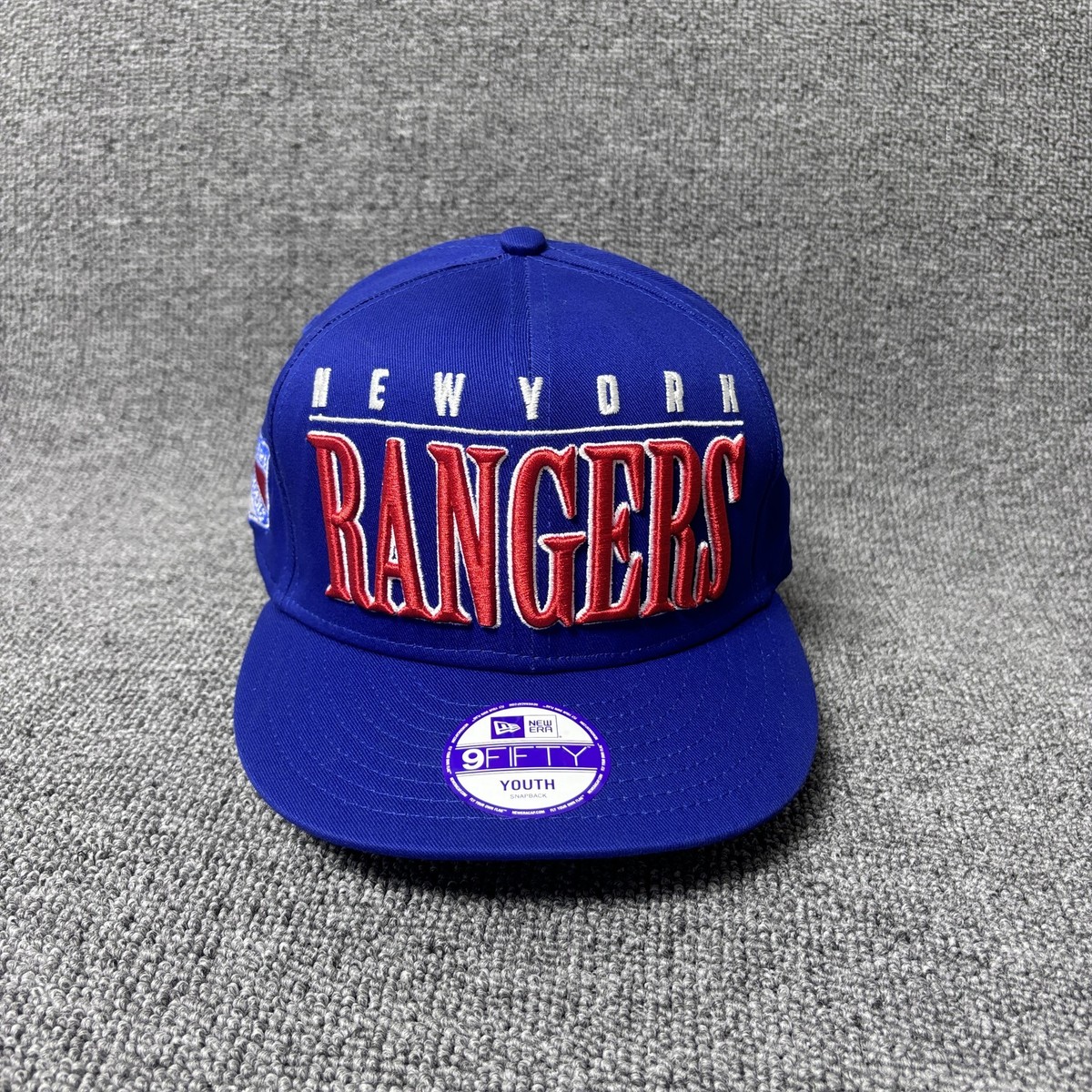 New Era New York Rangers 9FIFTY Youth Snapback Hat Blue NHL Cap