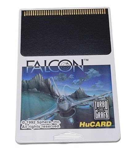 Falcon TurboGrafx 16 HuCard  Only Jet Fighter simulation TESTED AND WORKING