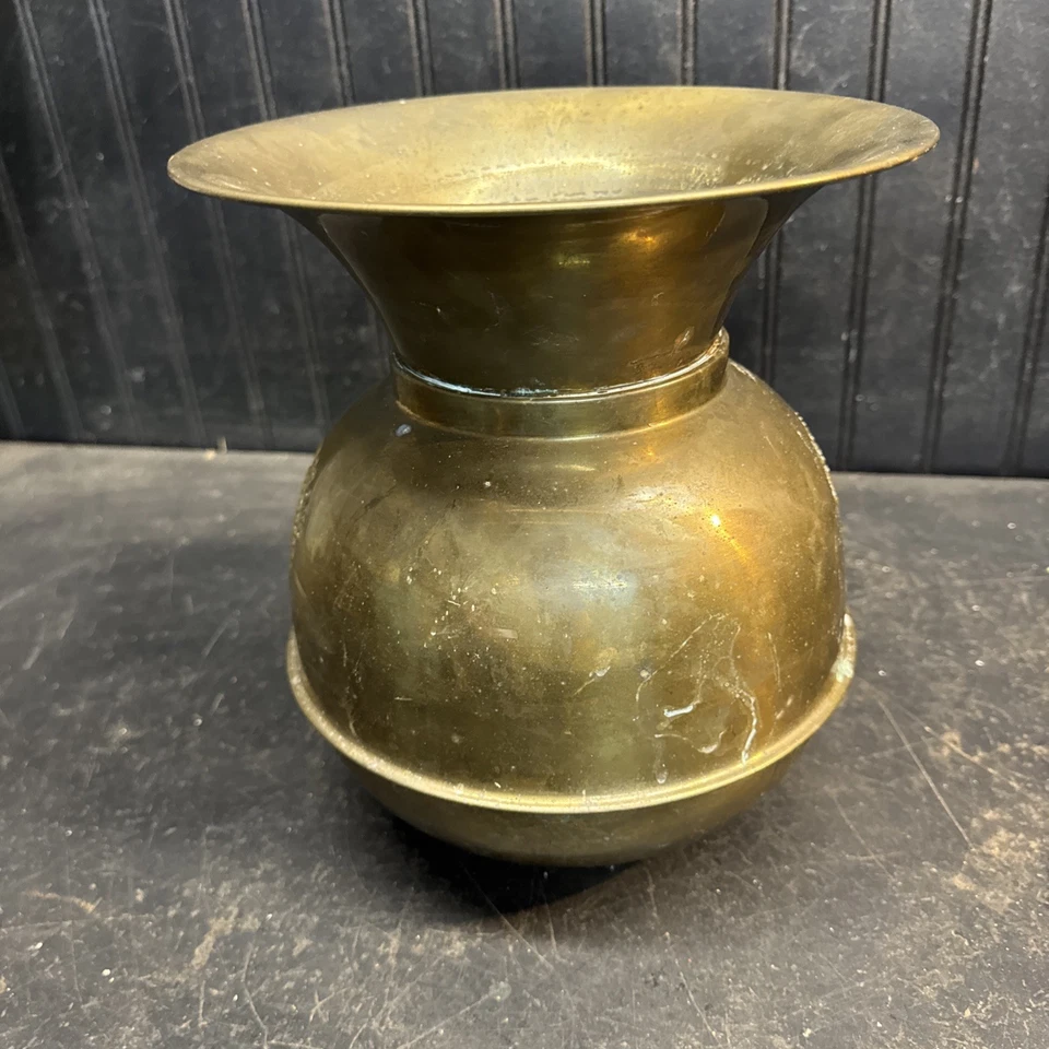 "Tapón de latón cortado tabaco para masticar marca Redskin de colección 2 caras 10"" raro" Foto 2 de 4