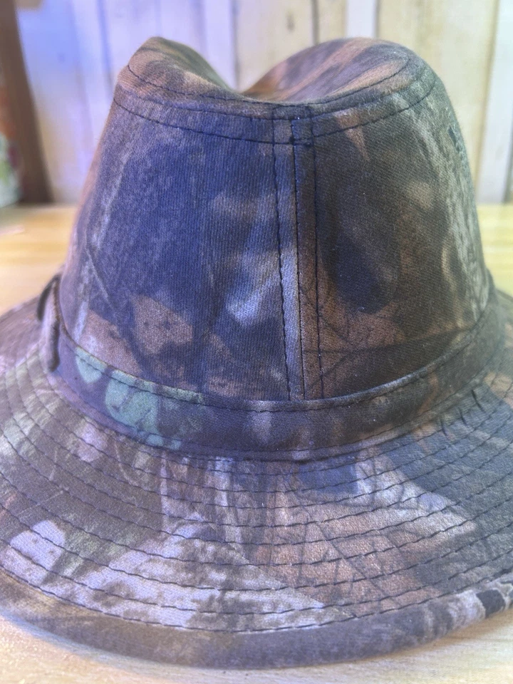 Camuflaje de madera vintage Fedora Ducks ventaja ilimitada talla única usado Foto 2 de 4