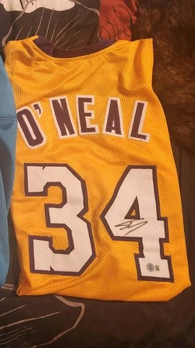 Shaquille O'Neal Autographed Los Angeles Lakers Basketball Jersey Original