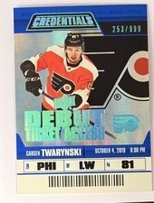 2019-20 Upper Deck Credentials #61 Carsen Twarynski #/999