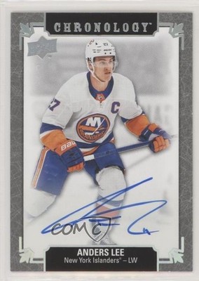 2019-20 Upper Deck Chronology Franchise History Anders Lee #FH-NYI-AL Auto 5me