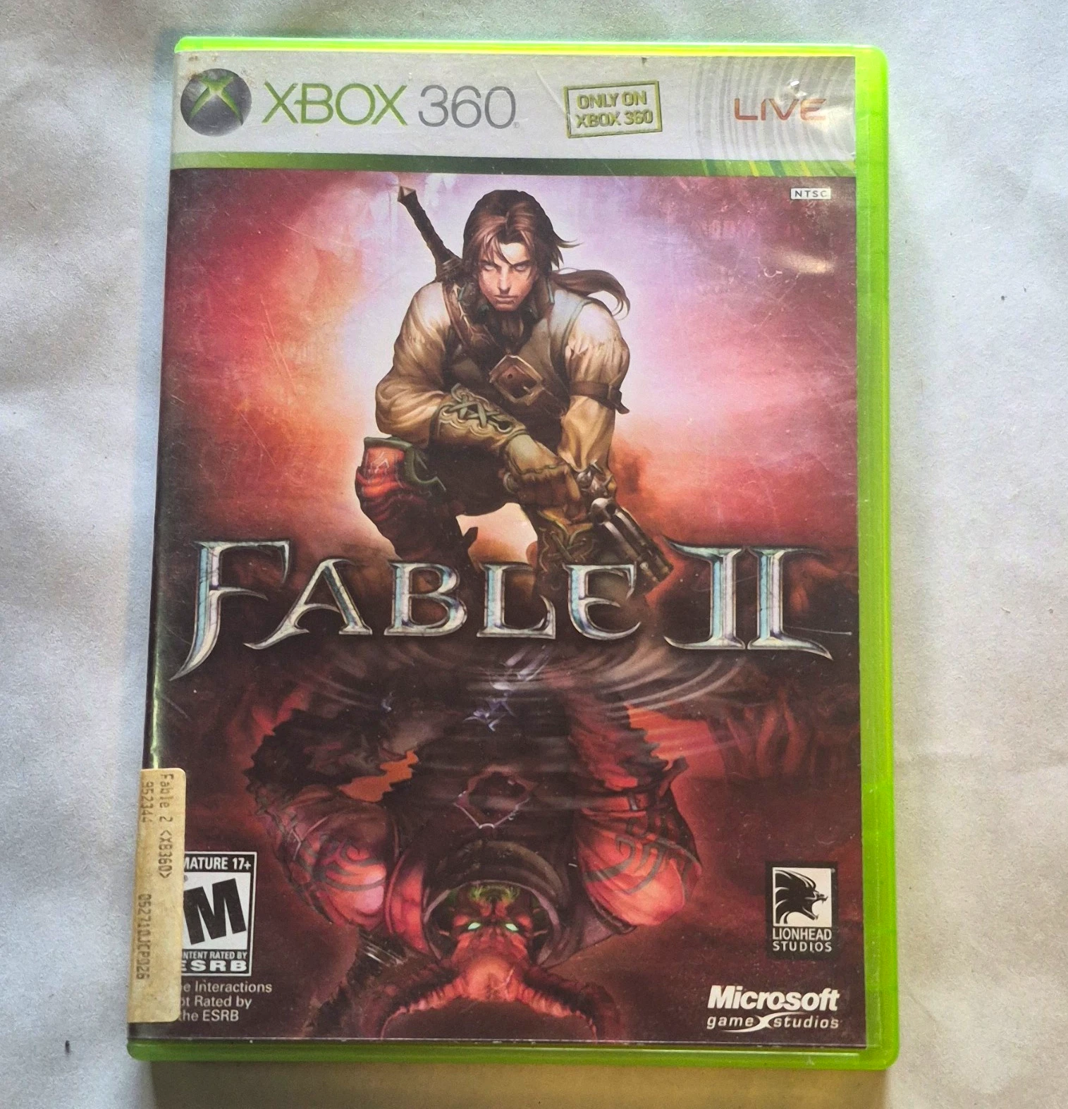Microsoft Game Studios Fable II Xbox 360 Manual Included NTSC-U/C 2008 M