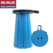 Folding Stool Portable Telescopic Chair Seat Camping Retractable Outdoor Fishing