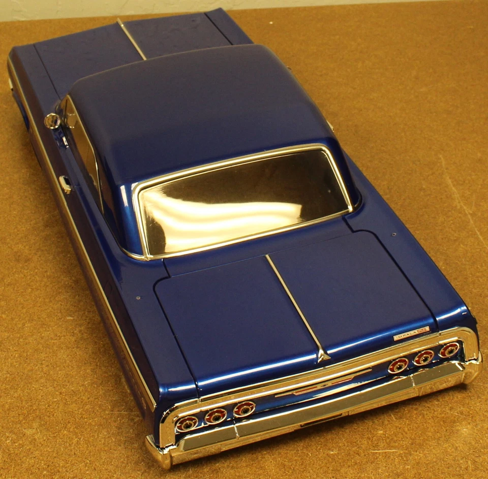 Redcat SixtyFour 1:10 Licensed 1964 Chevrolet Impala Body Blue - NO INTERIOR - Image 3 of 4