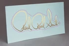 PRE CUT PAUL REED SMITH GOLD WATER SLIDE DECAL for GUITAR HEADSTOCK