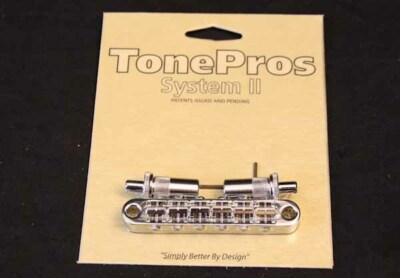 T3BT-C TonePros (Metric Thread) Tune-O-Matic Bridge,  Chrome Finish