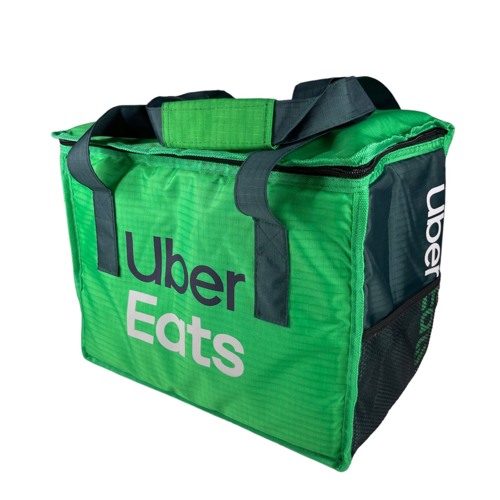UberEats Insulated Food Delivery Bag Carrying Tote Green W/ Delivery