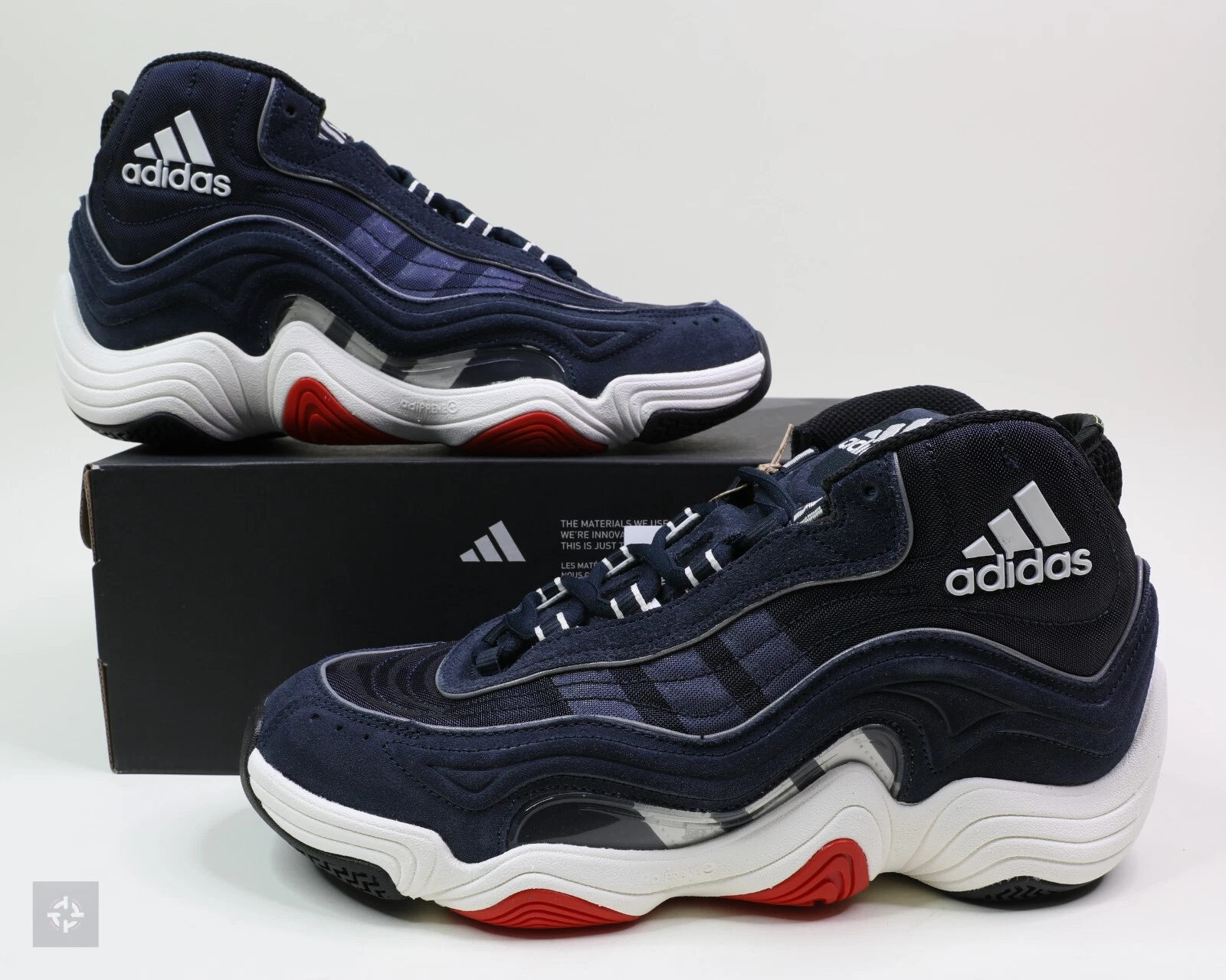 Adidas Crazy 98 Aura Ink White Red Basketball Shoes Men's Size 10-10.5 (IF2100)