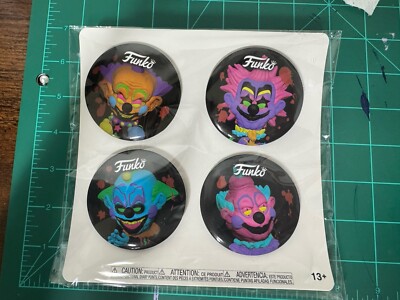 NEW Funko - (4) Killer Klowns From Outer Space Button Pins GameStop