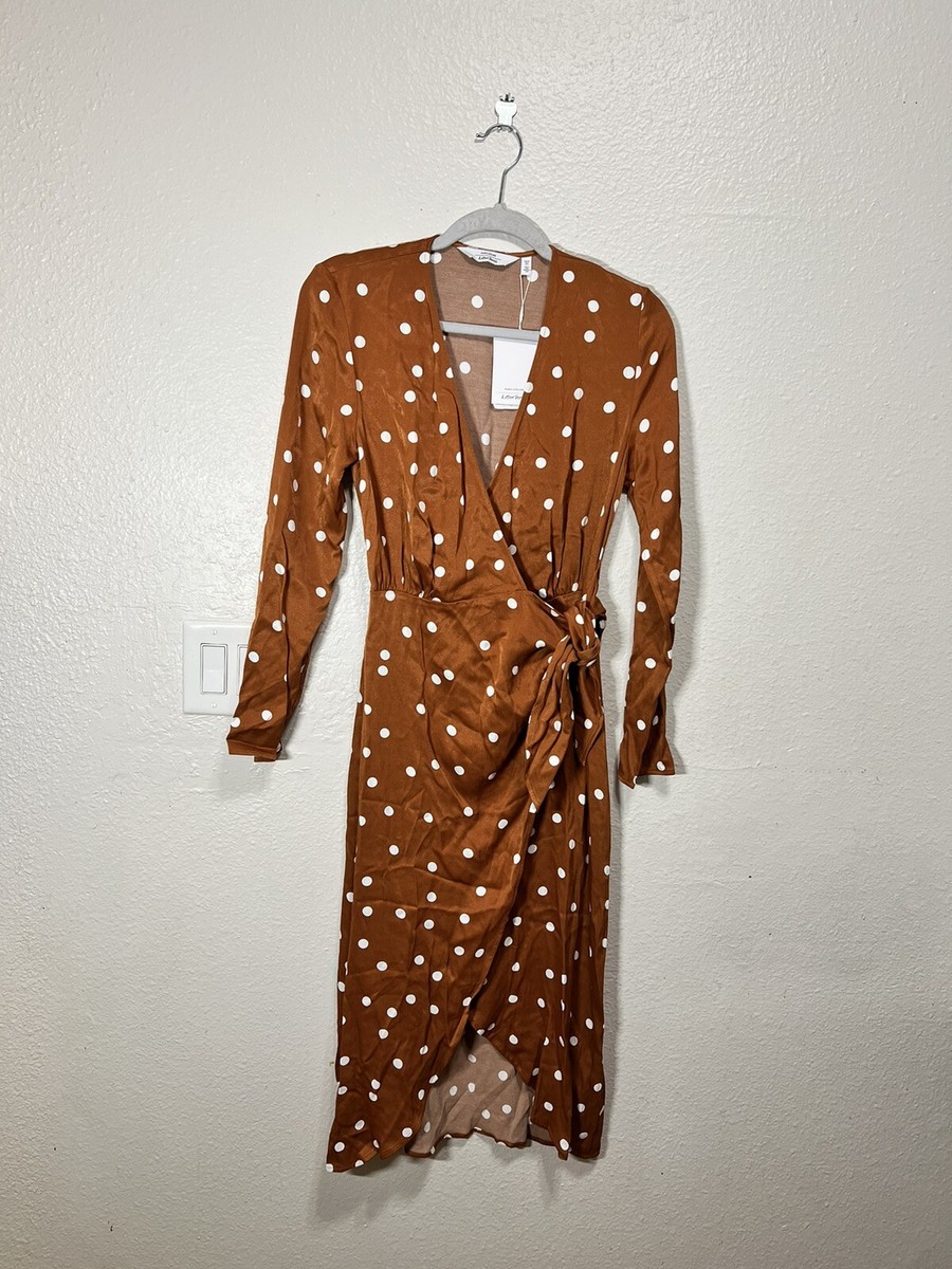 polka dot handkerchief wrap midi dress & OTHER STORIES Polka Dot Handkerchief Wrap Midi Dress