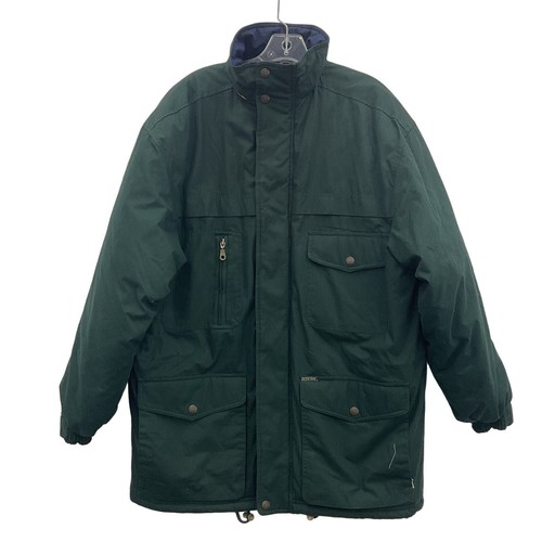 Pacific Trail Men's Green Blanket Lined Full Zip Winter Overcoat Jacket Size M