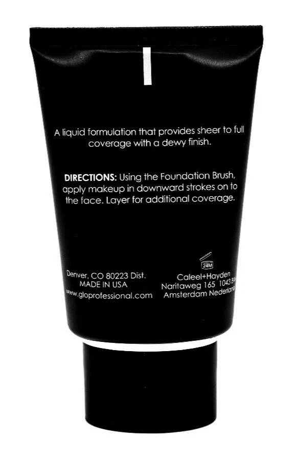 Glo Minerals Protective Liquid Foundation (Cocoa Medium) 1.4 oz / 40 ml NIB - Image 4 of 4