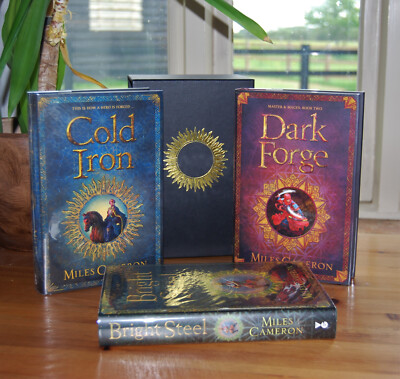 Masters & Mages Trilogy by Miles Cameron SIGNED Limited Edition Set plus S/C