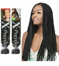 5 Pcs X-pression Xpression Expression 82" 100 Kanekalon Braid Hair 2-3dy shipng