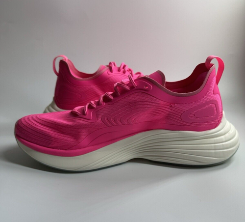 APL Womens 8.5 Streamline Breast Cancer Awareness Month Pink/White Running Shoes - Picture 4 of 6
