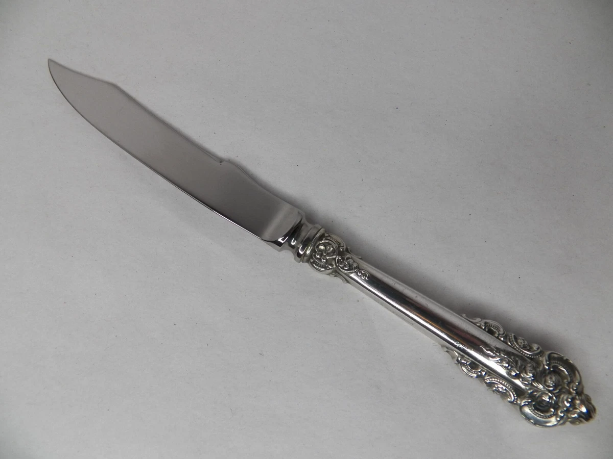 Grande Baroque by Wallace Set of 8 Sterling Silver Steak Knives 9 1/4