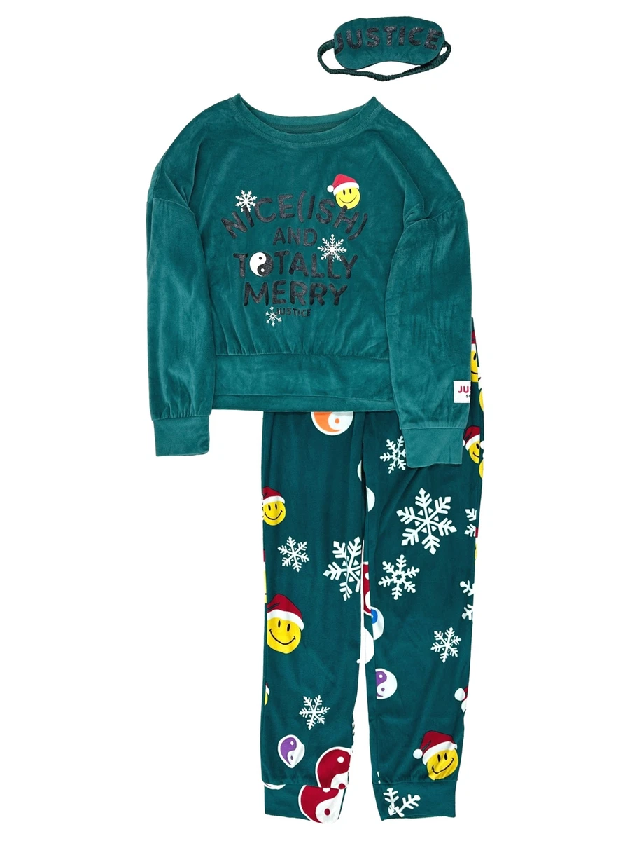 Pyjama 3 Pièces Justice Fille 7 Ans – Crabes Multicolore Neuf