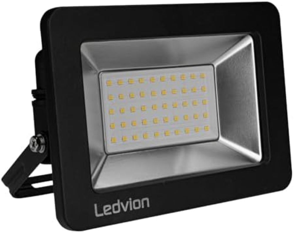 Ledvion - Proiettore LED, 50 Watt, Osram LED, 6500K, 4250 Lumen, IP65 Impermeabi