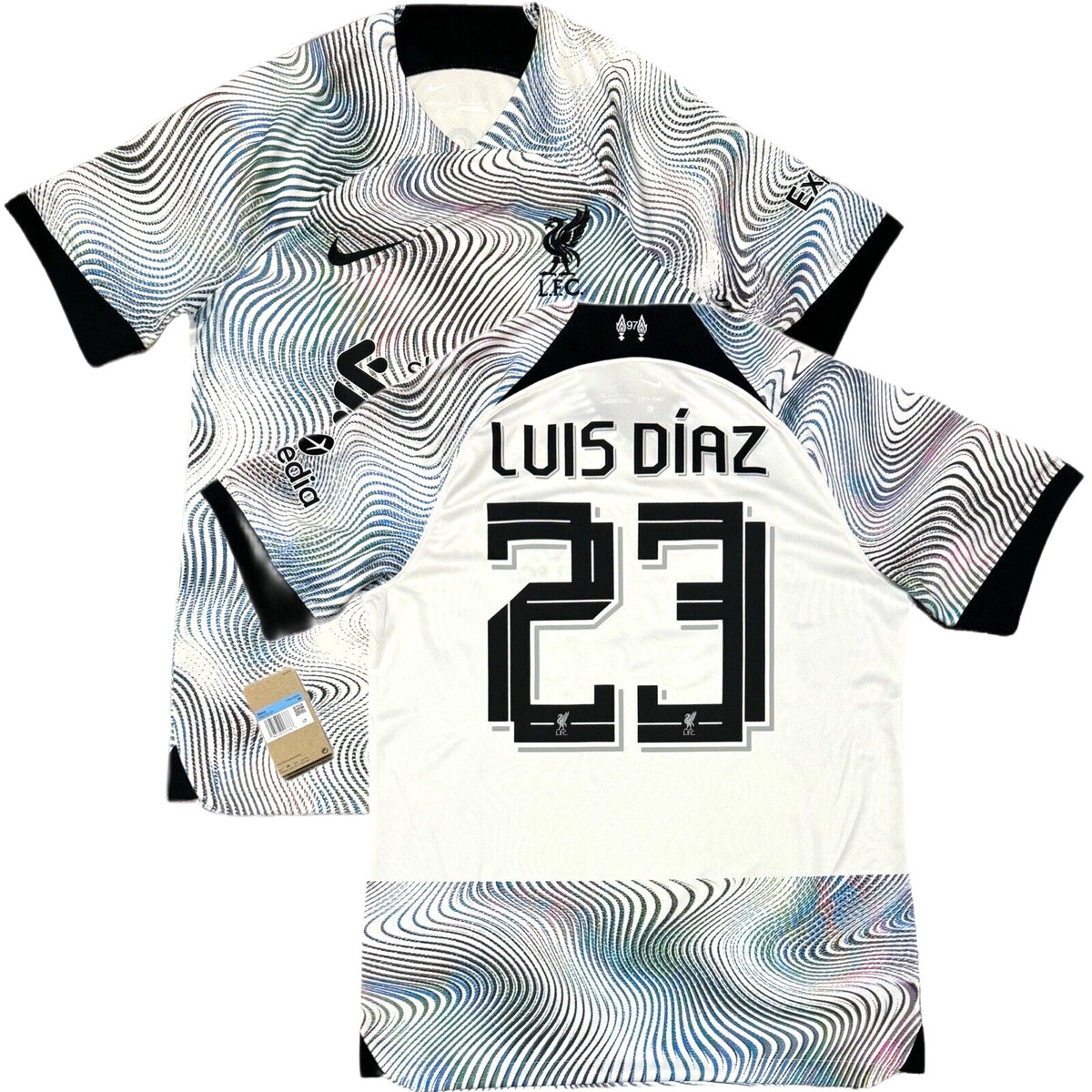 2022/23 Liverpool UCL Away Jersey #23 Luis Diaz Medium Nike
