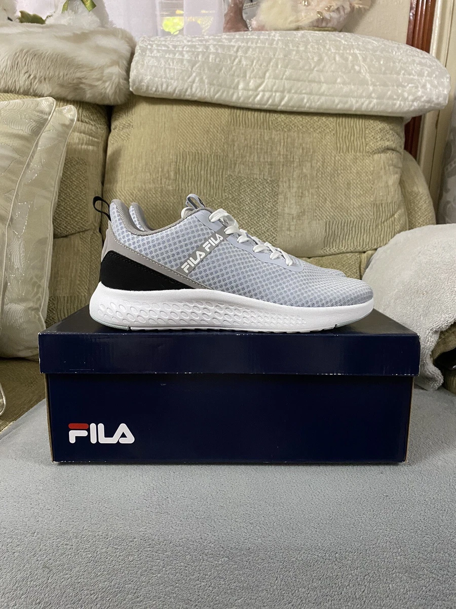 Fila FL8221 Grey White Trainers Shoes BNIB Size 4uk Women s EU 37