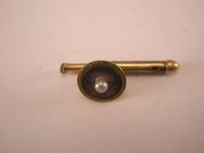 SINGLE 1 5/16" Gray Round Mother of Pearl Vintage Formal Tux Shirt Stud c158