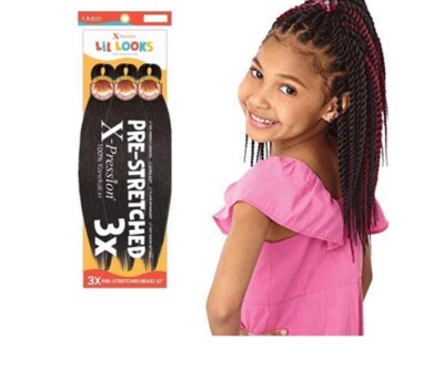 Outre- X-Pression lil looks 3X Pre-Stretched Braid 32  Kid friendly