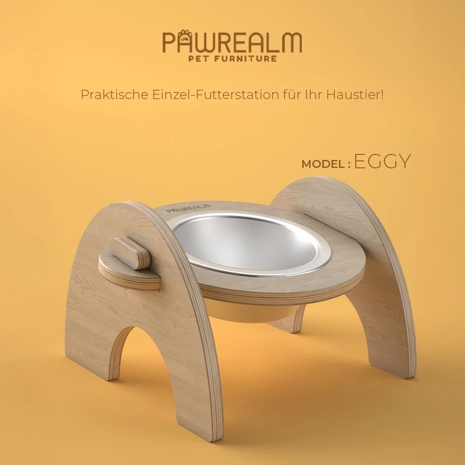 Futternapf Edelstahl Futterstation Hundenapf Wassernapf Katzenfutternapf 800 ml - Bild 4 von 4