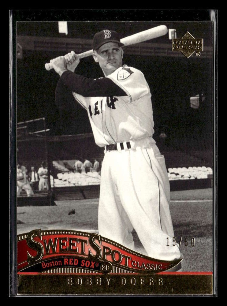 2005 Upper Deck Sweet Spot Classic Bobby Doerr #8 Gold /50 Red Sox U5541