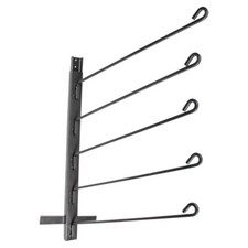 Easy-Up Pro 5 Hook Saddle Pad Rack Attachment | Horse Stable Essential | Gray