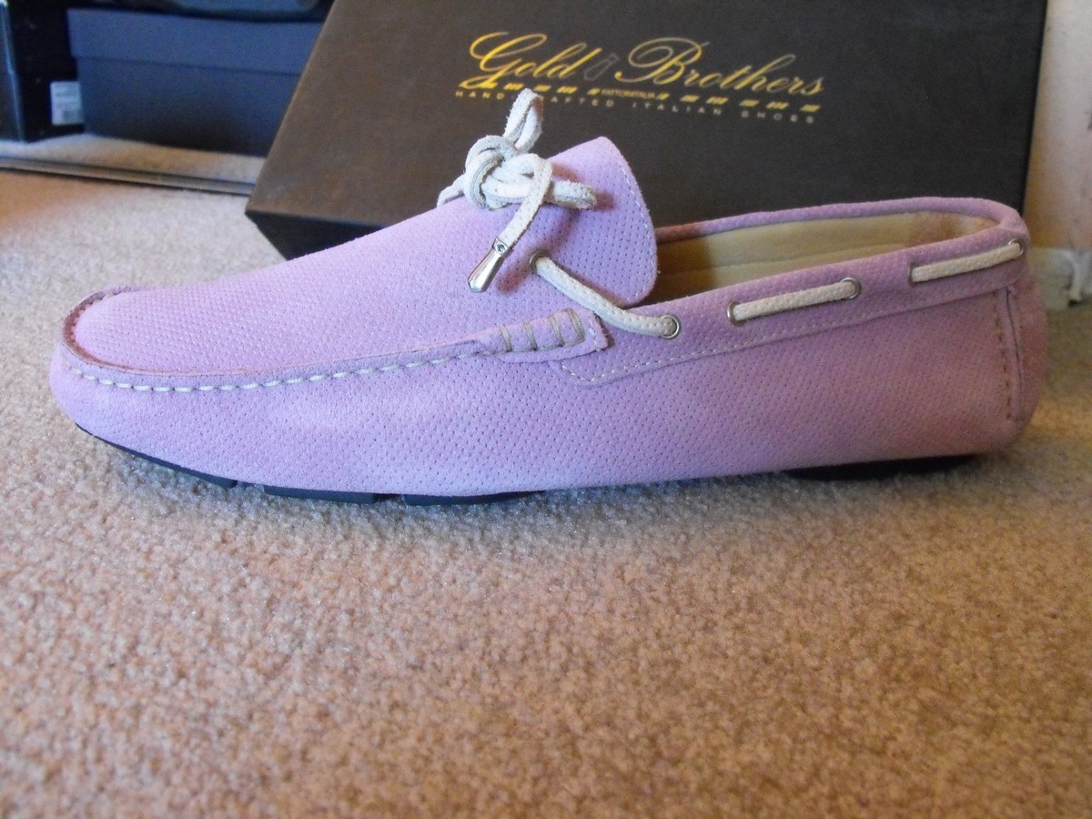 Gold Brothers , size eu43, us size 10, pink loafer , velour genuine shoes Harpelunde-Men-Formal-Shoes-  main image 4