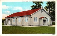 1930 S. RUSSELLS POINT, OH. INDIAN LAKE. ST MARYS OF THE WOODS. POSTCARD. sc33