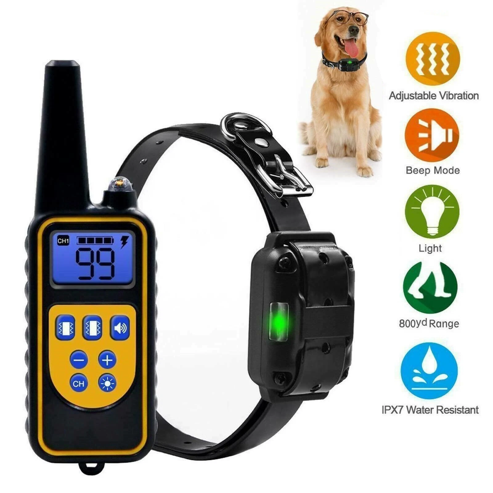 Dog Shock Collar Bark Training Collar Leader Dog Belt Puppy Waterproof Electric
Opens in a new windo
