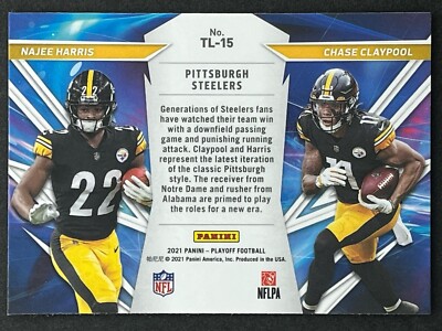 2021 Panini Playoff Najee Harris Thunder Lightening #TL-15 Pittsburgh  Steelers