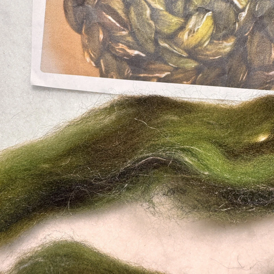 Merino Wool Roving Blend with Tencel Hand Dyed Superfine Combed Top Felting - Image 4 of 4