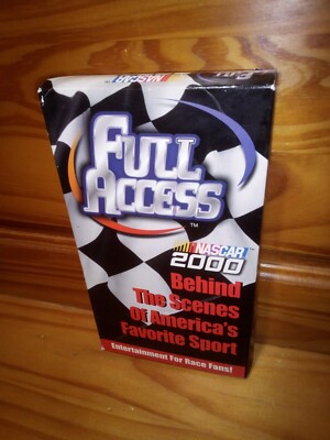 Full Access Nascar 2000 VHS Volume 1 Behind The Scenes! VGC! Fast Shipping!