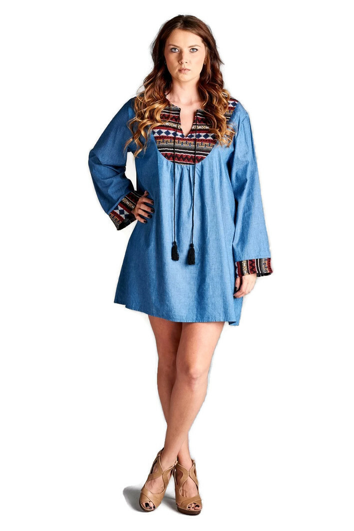 haikure denim dress Dolly Maxi in Bleach Blue at Nordstrom, Size X-Small Flaunting a chic V Color:New Colorado Blue Wedding Dresses To Wear sizecountm-4