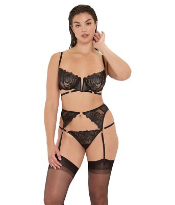 Bluebella 295140 Women's Nadia Suspender Black EU 46