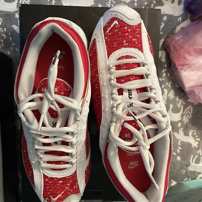 Size 9.5 - Nike Supreme x Air Max Tailwind 4 University Red
