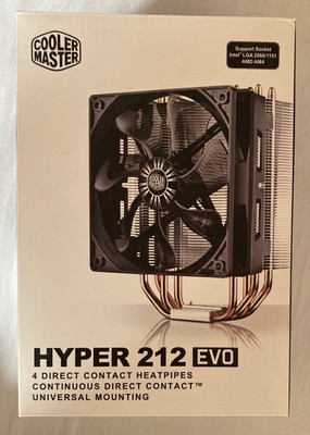 Cooler Master Hyper 212 evo CPU-Kühler mit 4 Heatpipes, wenig gebraucht
