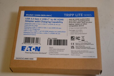 Tripp Lite U444-06N-H4-C  USB Type C to 4K HDMI Adapter w/Charging Capability